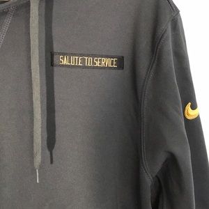 fake salute to service hoodie